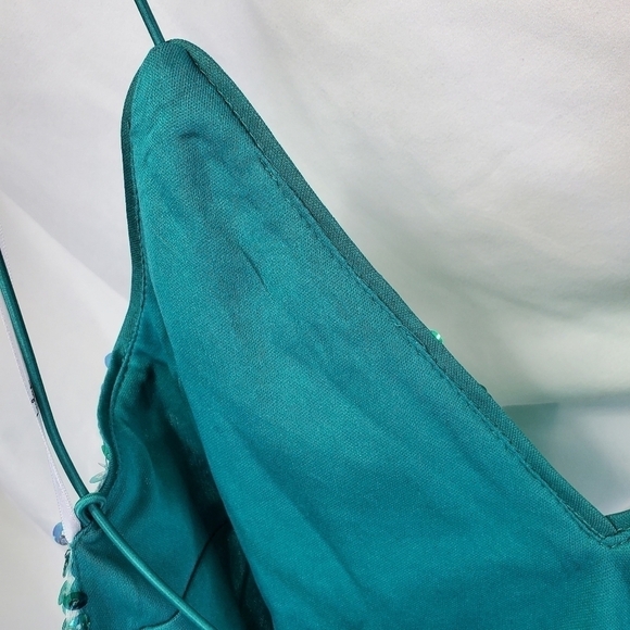 LULUS Force of Fashion Blue Backless Sequin Mini Dress mermaid NWOT size S (A-7) - Picture 15 of 15